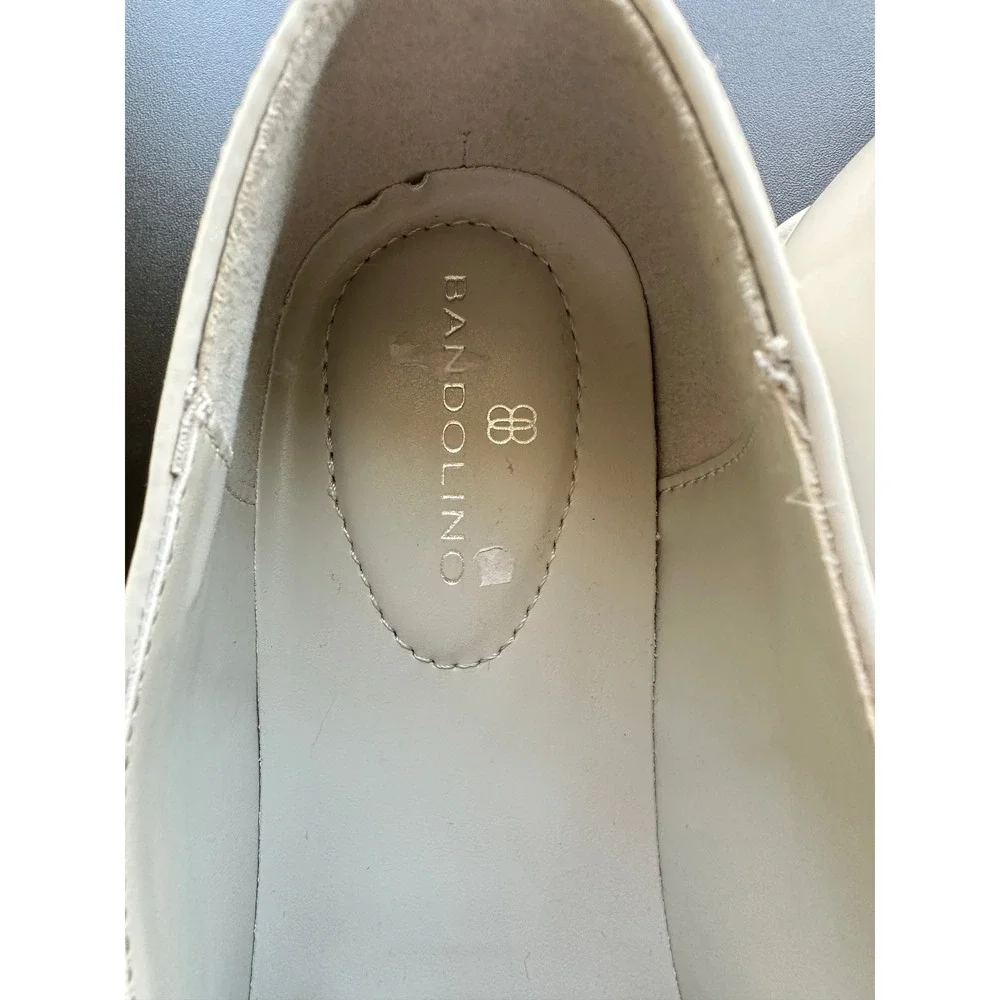 Bandolino Loafers Cream Bit Lug Sole Preppy Academia Minimalist 8.5 M Work
